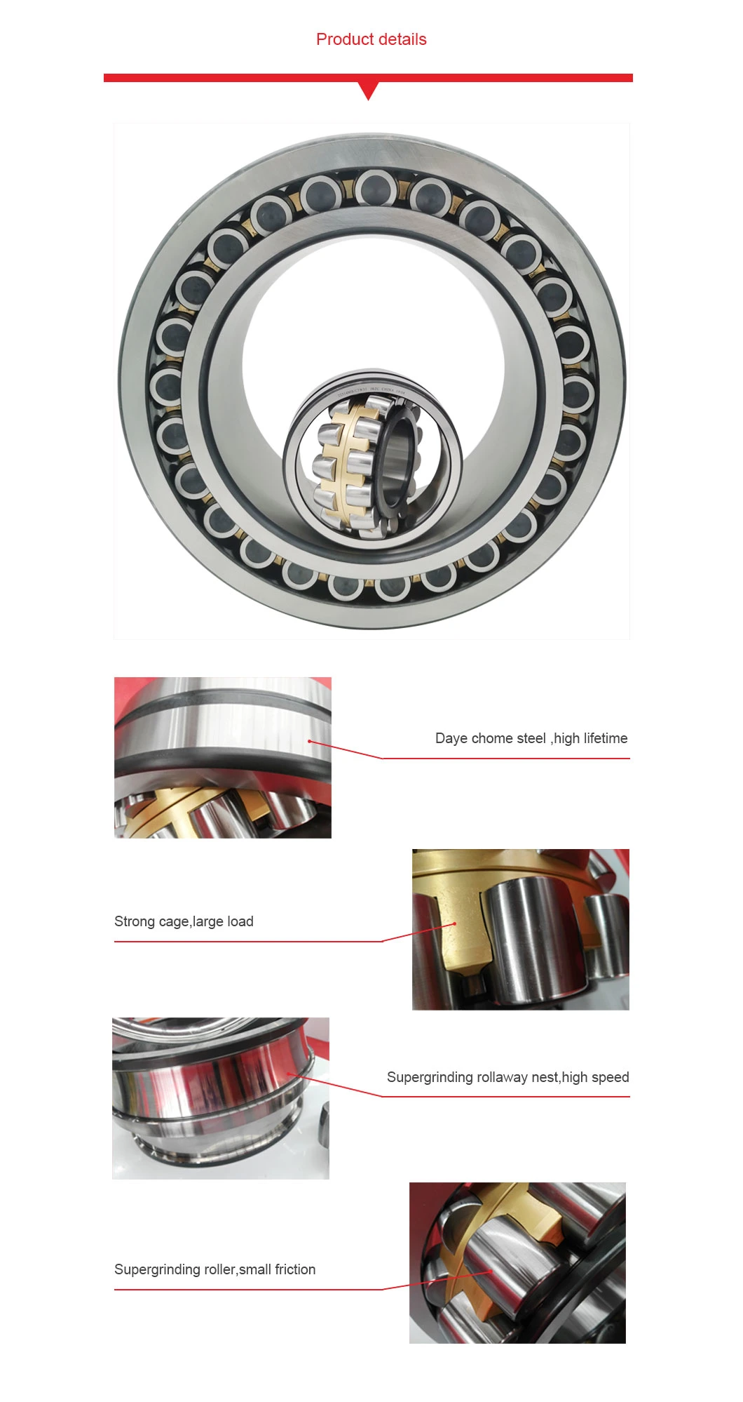 Low Price Self-Aligning Spherical Roller Bearing